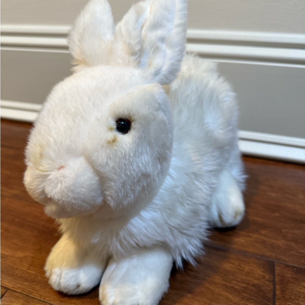 White Plush Rabbit Toy - Picture 4 of 8